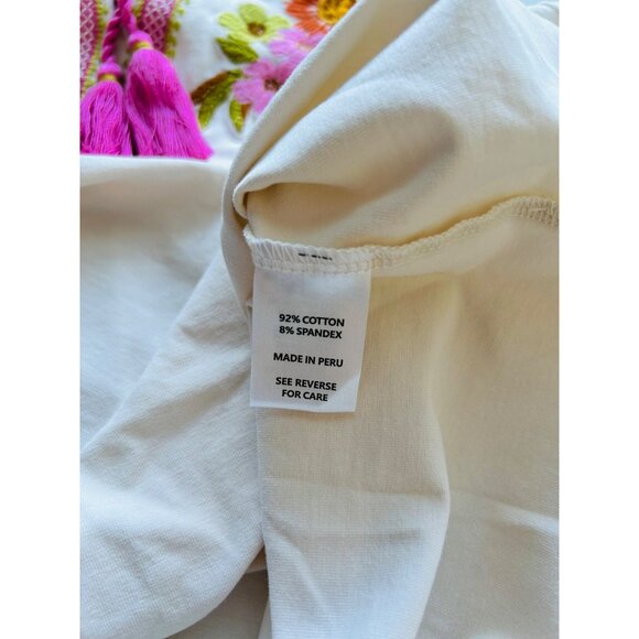 Spartina Women's Size S Faye Embroidered Tank Heywards - Picture 6 of 10